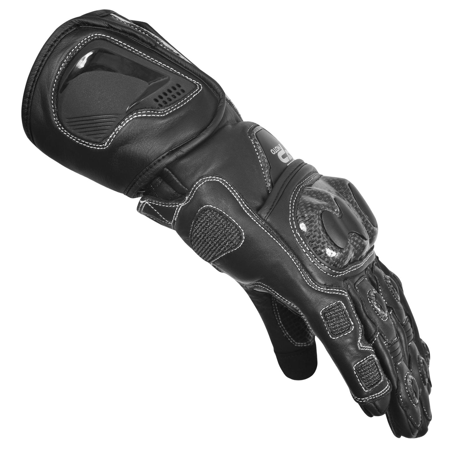 APEX MOTERBIKE RACING GLOVES ( BLACK)